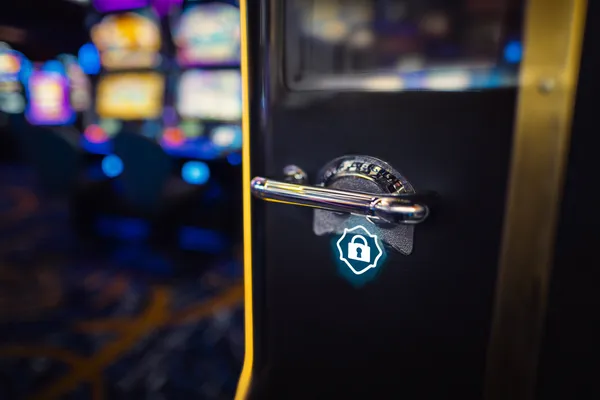 A glamorous woman holding casino chips in a neon-lit environment, representing the premium online casino atmosphere of BH999.